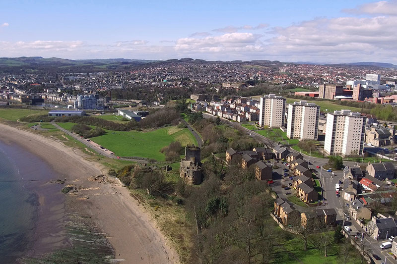 Kirkcaldy and Mid-Fife aerial image