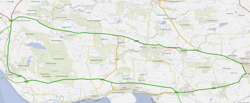A907 diversion map