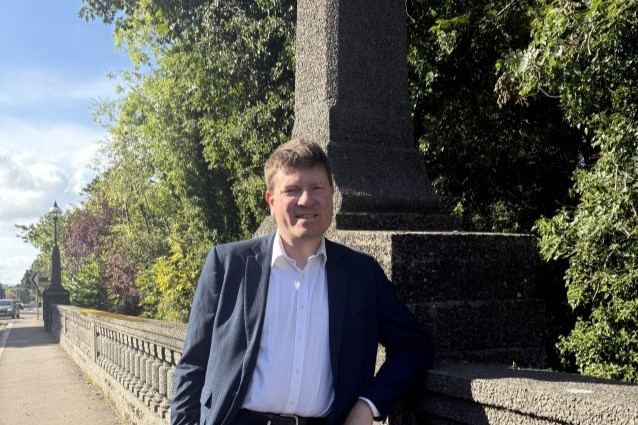 Cllr James Calder on Glen Bridge