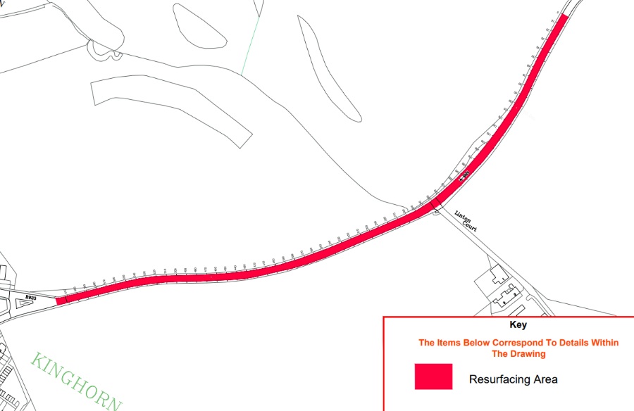 Roadworks on A921 Kinghorn Road