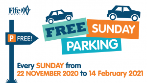 Cars with dates of free Sunday parking