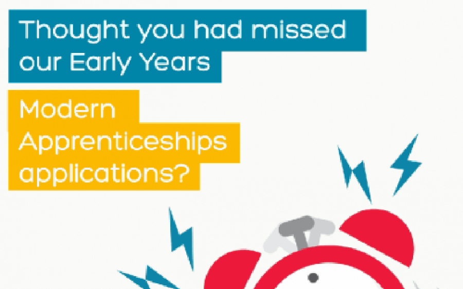EYO poster - Our Early Years Officer Apprenticeships - You haven't missed it!