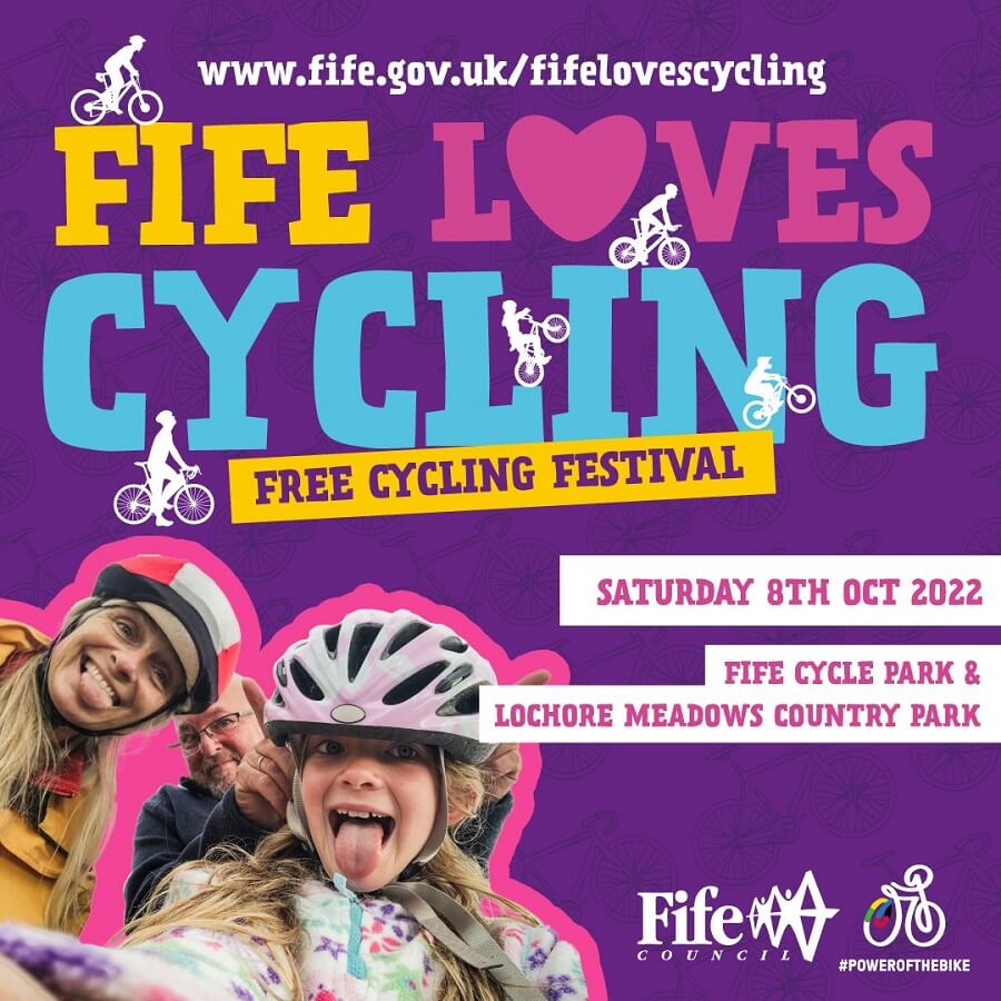 Fife Loves cycling advert - A FREE festival to awaken Fife’s inner cyclists!