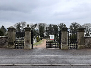 Entrance to Tayport Cemetery - Headstone inspections at Tayport Cemetery