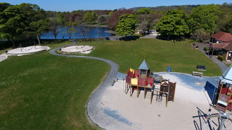Beveridge Park, playarea, Kirkcaldy - Fife Council notified of parade through Kirkcaldy