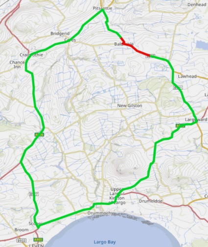 Diversion route for B940 at Baldinne
