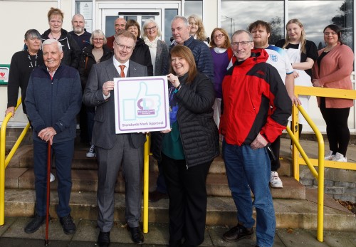Staff and volunteers at The Centre, Leven - Fife Council awarded Standards Mark Approval