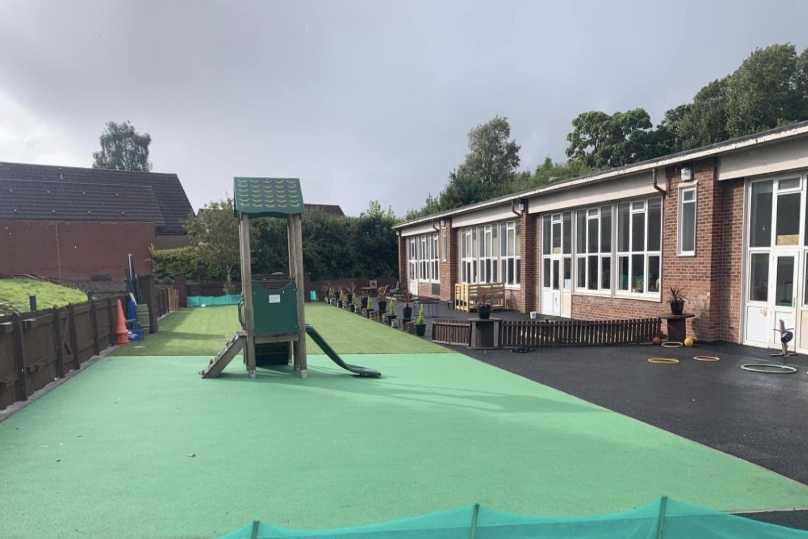 Work complete at Westfield Nursery garden - Fife schools improving over the holidays