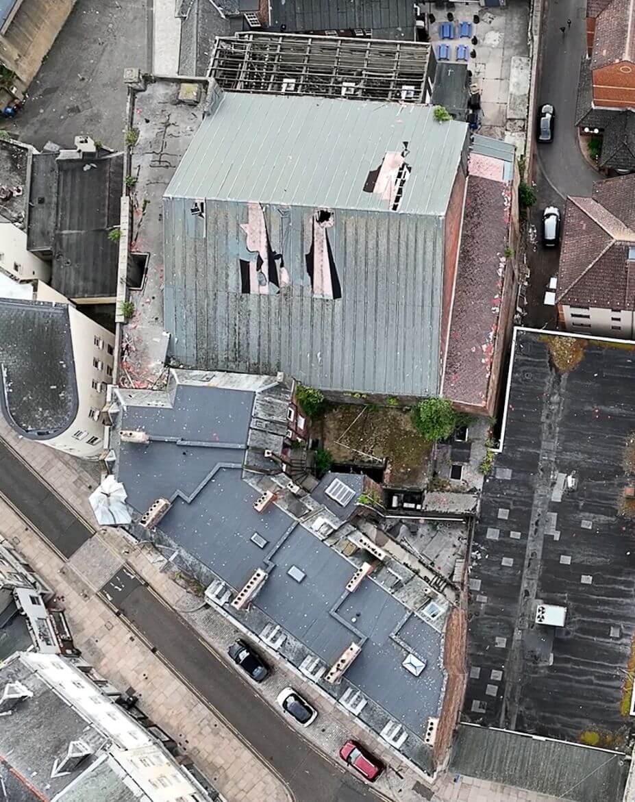 Public invited to find out more about former ABC Cinema demolition proposals Aerial view of the old ABC Cinema building in Kirkcaldy