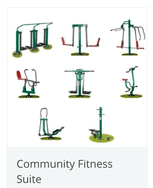 Image of outdoor gym equipment