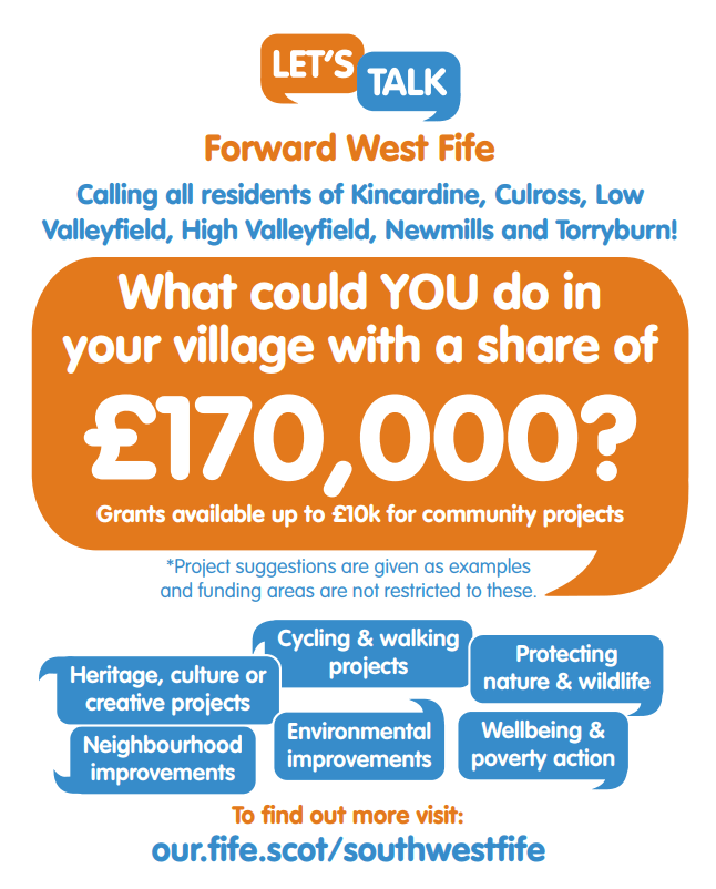 Lets talk West Fife - Join the conversation about how best to spend £170k in West Fife communities