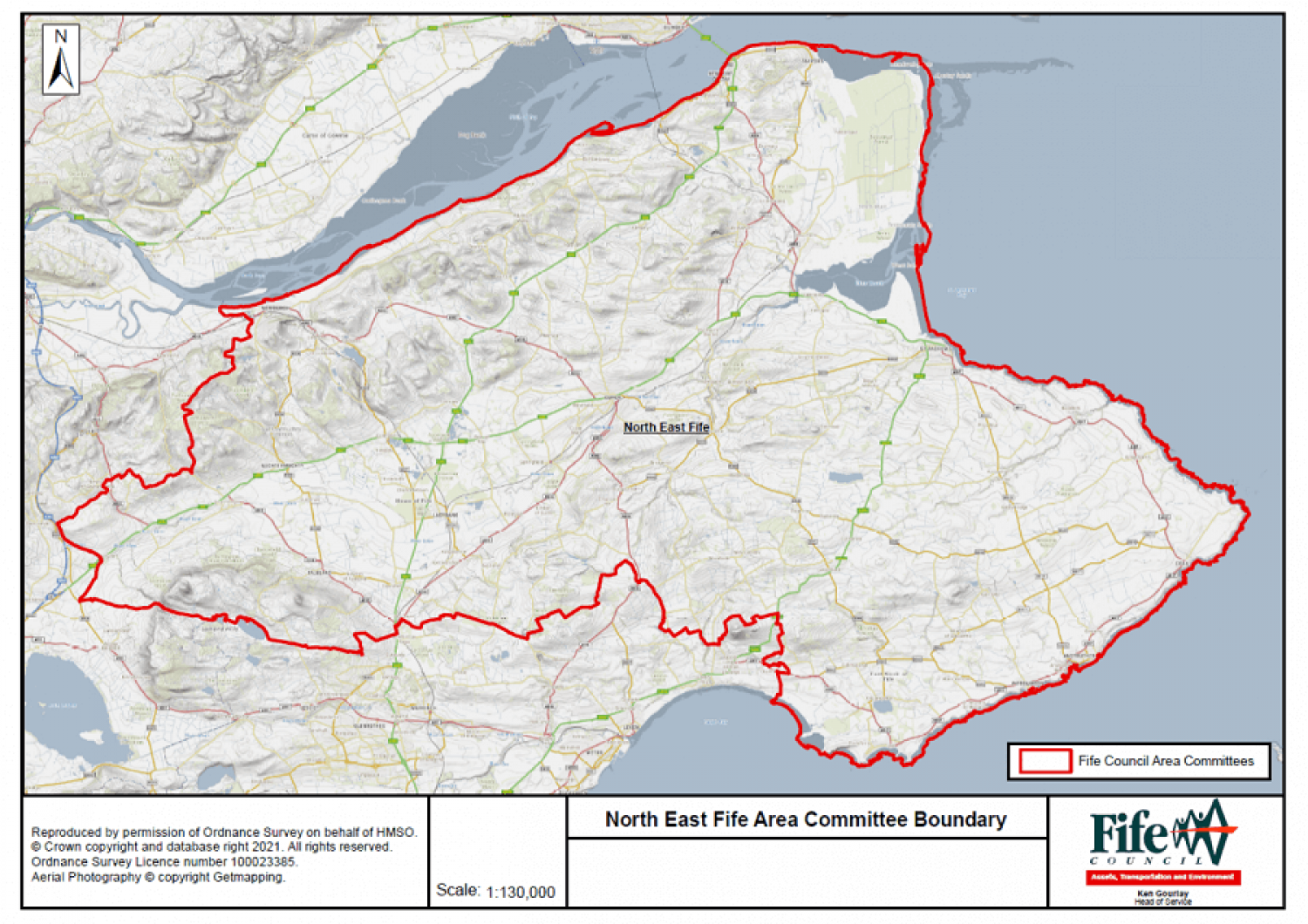 Map of North East Fife area