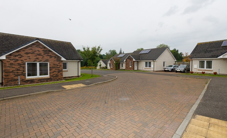 Street view of the bungalows at Oakley