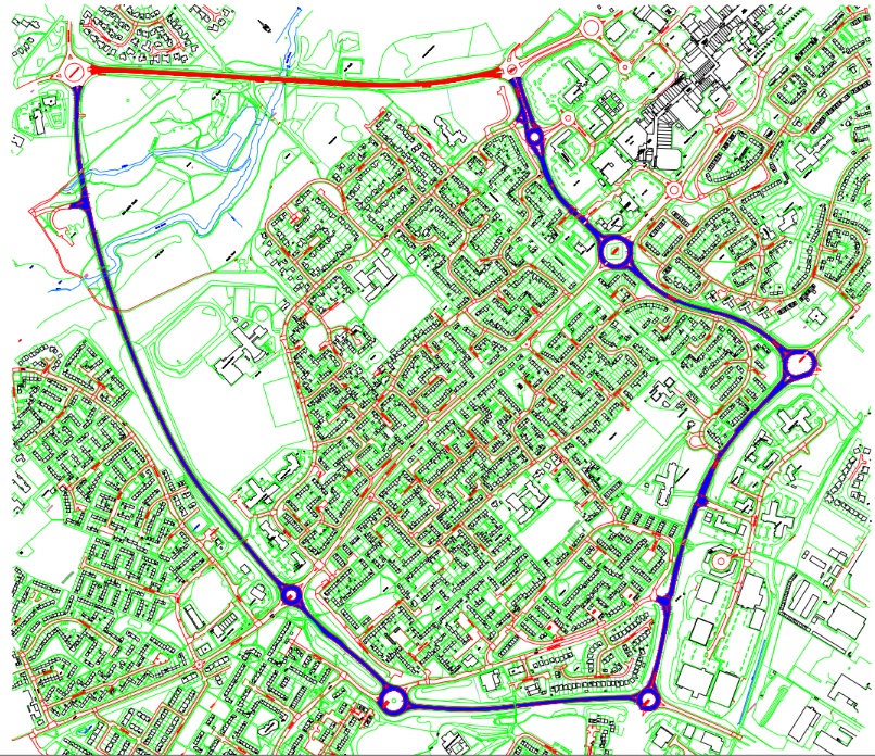 A911 Leslie Road diversion route
