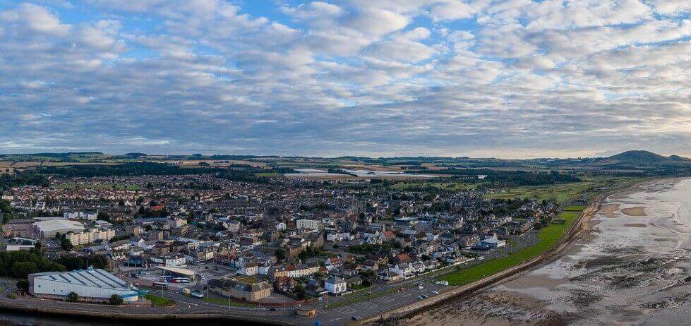Levenmouth Promenade Levenmouth Promenade aerial view