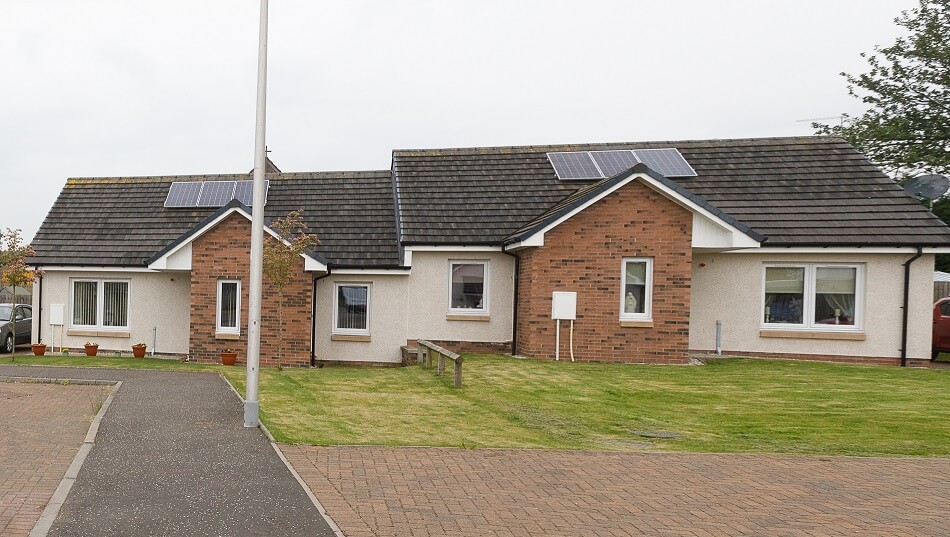 Exterior of bungalows at Oakley