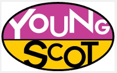 Purple and yellow Young Scot logo