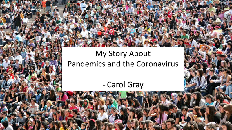 My story about pandemics and the coronavirus cover