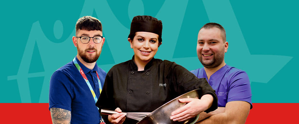 three people from different professions three people from different professions