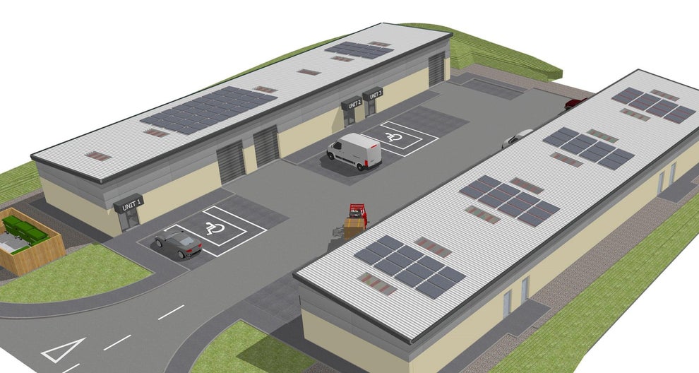 New business units, Dunnikier business park Artists' impression of new business units