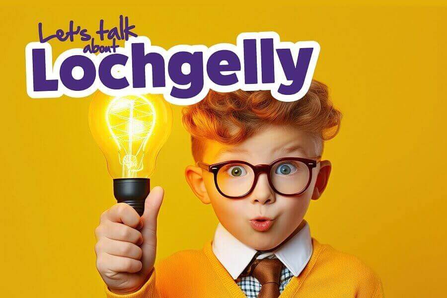 Young boy holding lightbulb - Fun Day in Lochgelly for the Future of Local Services!