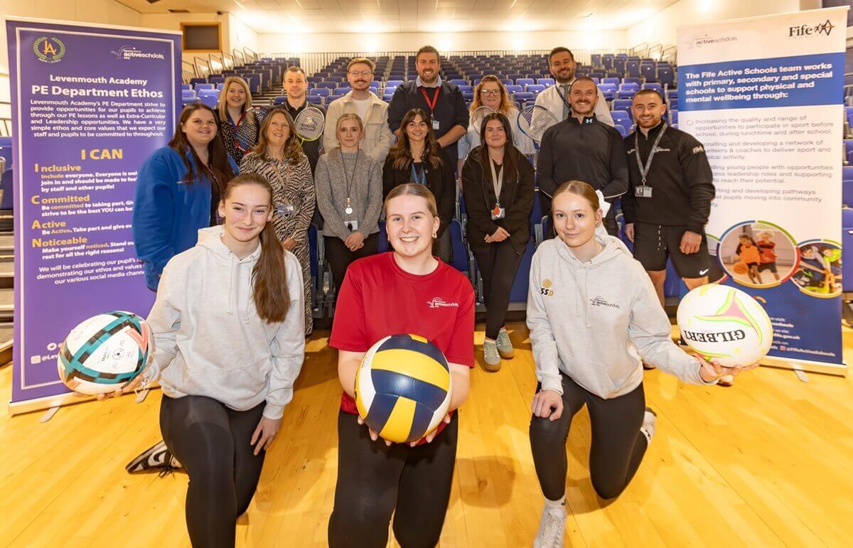 Pupil Ambassadors and staff from Levenmouth Education Service and Active Schools Pupil Ambassadors and staff from Levenmouth Education Service and Active Schools