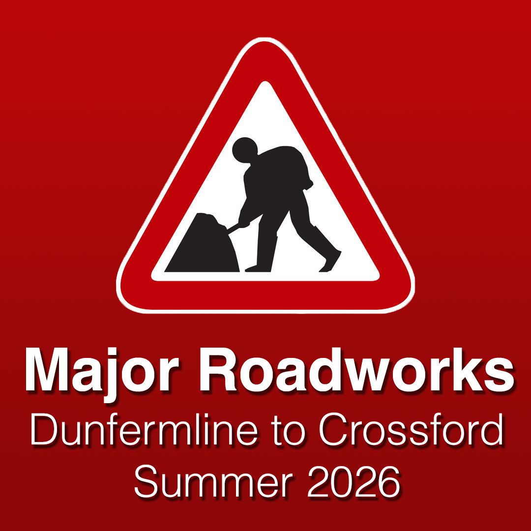 Dunfermline roadworks summer 2026 - Contractor appointed for Dunfermline to Crossford roadworks