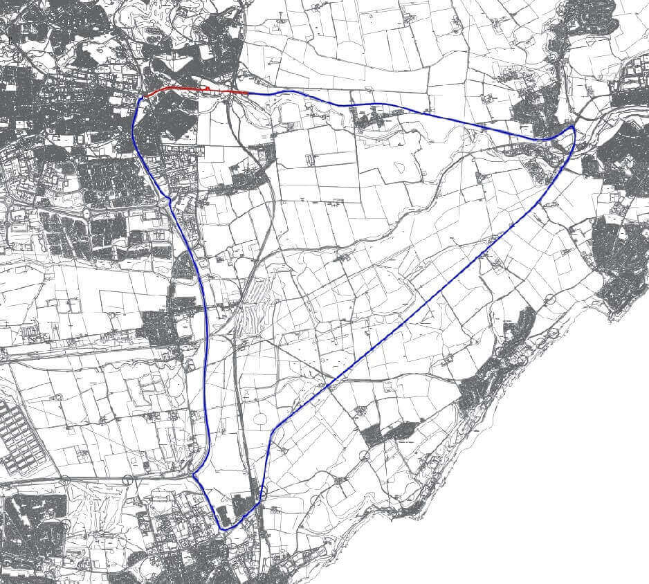 A911 diversion map Map showing diversion route for A911