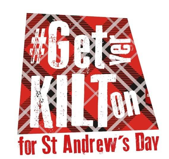 #GetYerKiltOn logo #GetYerKiltOn for St Andrew's Day