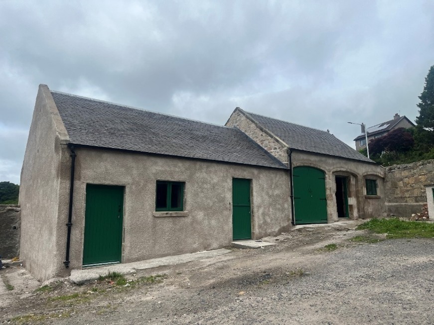 Refurbished buildings at Ravenscraig Walled Garden which will become the new skills hub.