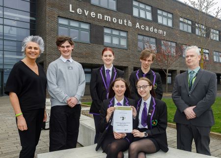 Levenmouth HS gain Gold status for mental health and wellbeing pupils and staff at Levenmouth Academy