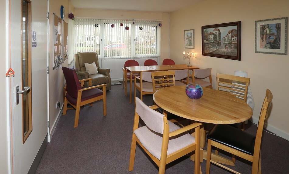 Communal dining and living area at Katrine Crescent