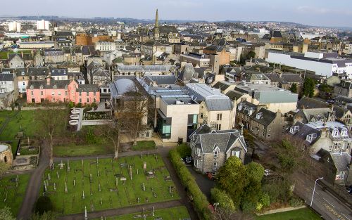 Aerial view of Dunfermline City Centre - News from City of Dunfermline Area Committee