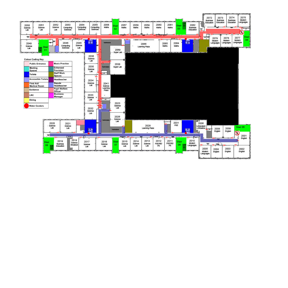 Second floor floor plan