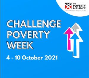 Challenge Poverty Week 2021: Arrows pointing up