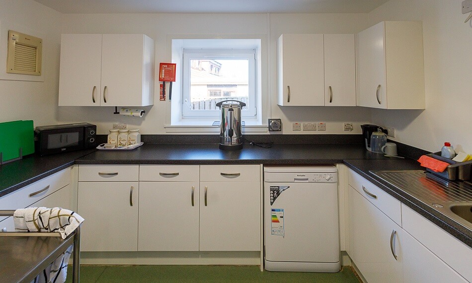 Communal kitchen at Ore Valley