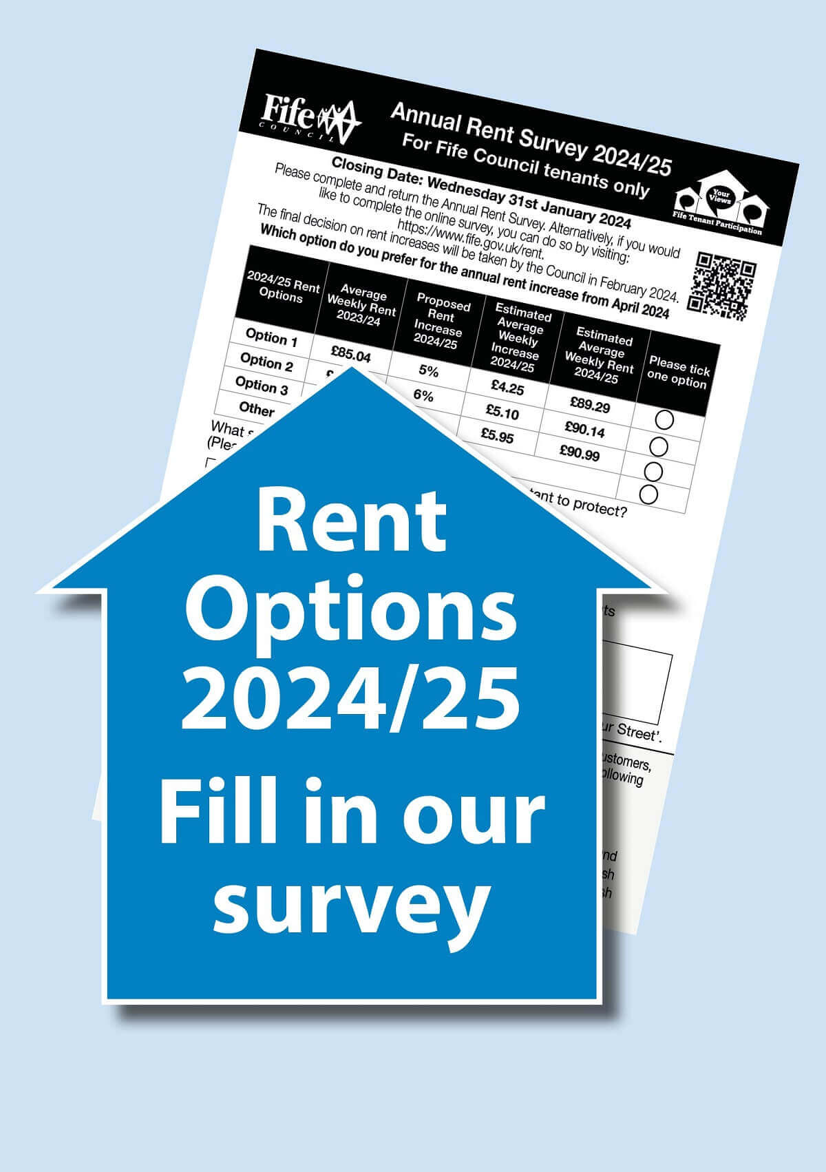 Options for rent consultation graphic Rent options graphic