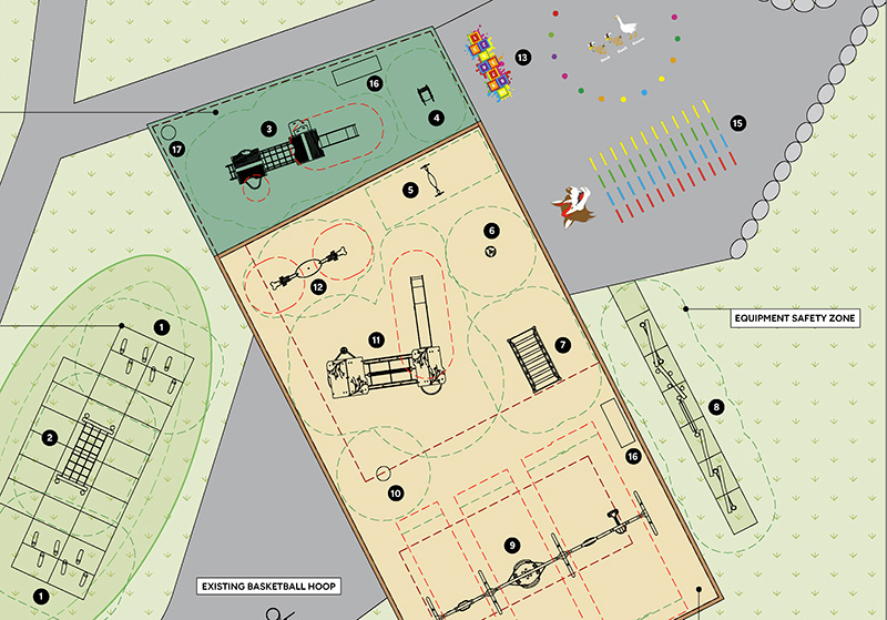 Crathes Close - preferred design plan - Crathes Close park design