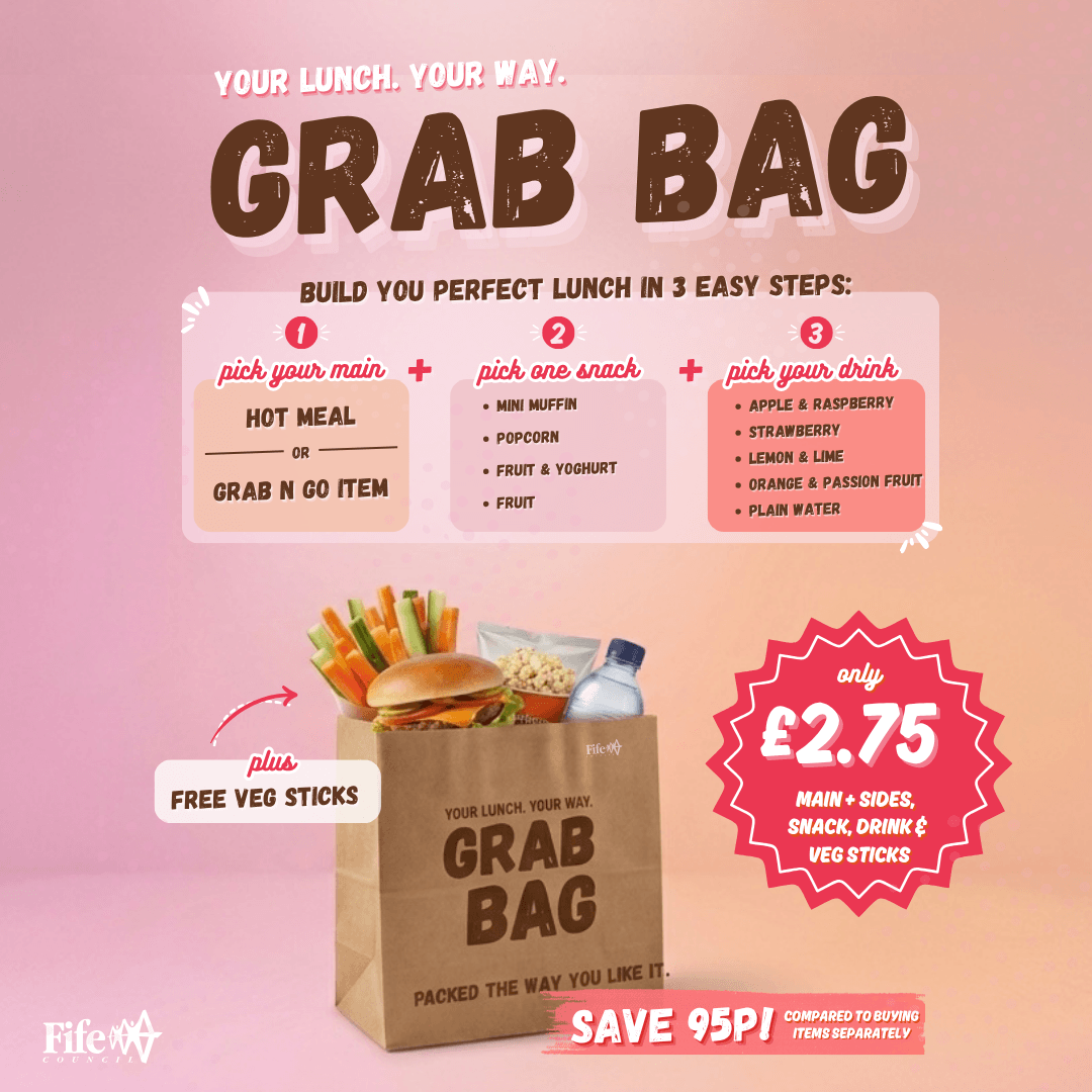 Grab Bag lunch promotion graphic