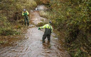 Flood prevention work taking place
