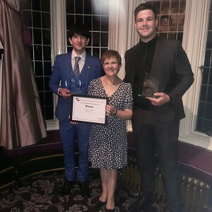 Ruaridh Strachen, Councillor Judy Hamilton, Fife Council’s Spokesperson for Housing and Building and Luke Cuggy.