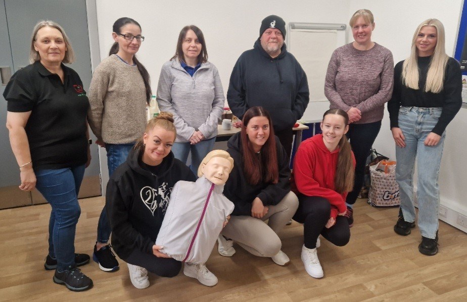 First Aid course attendees First Aid course attendees