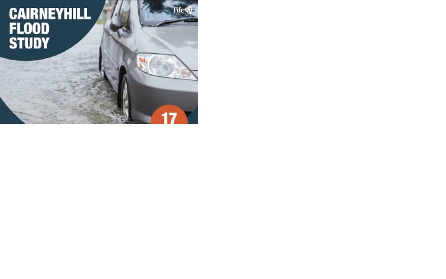car driving through a flooded road - Cairneyhill Flood Study – share your views