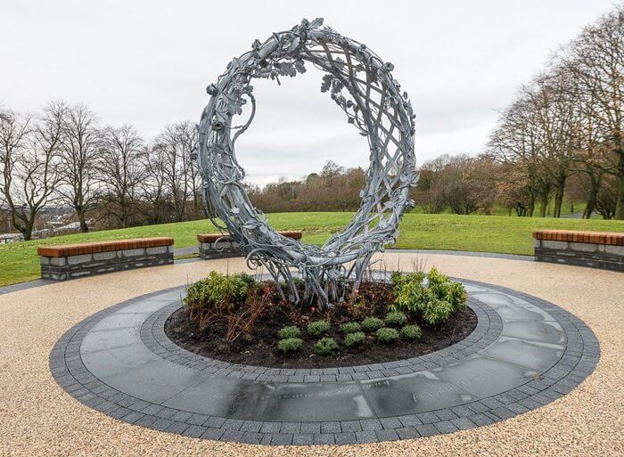 Fife Babies Memorial Garden, Public Park, Dunfermline The memorial sculpture