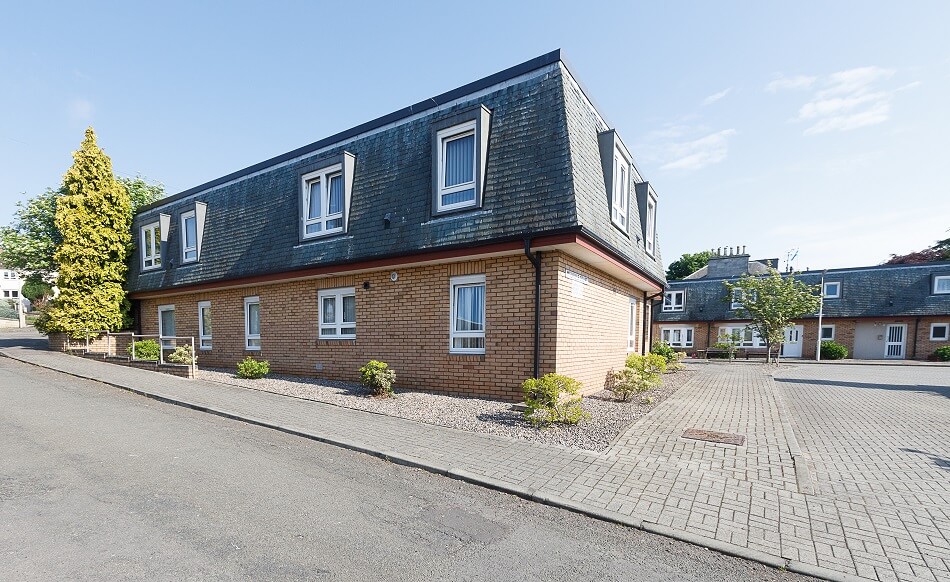 Exterior view of the bungalows at Melville Court