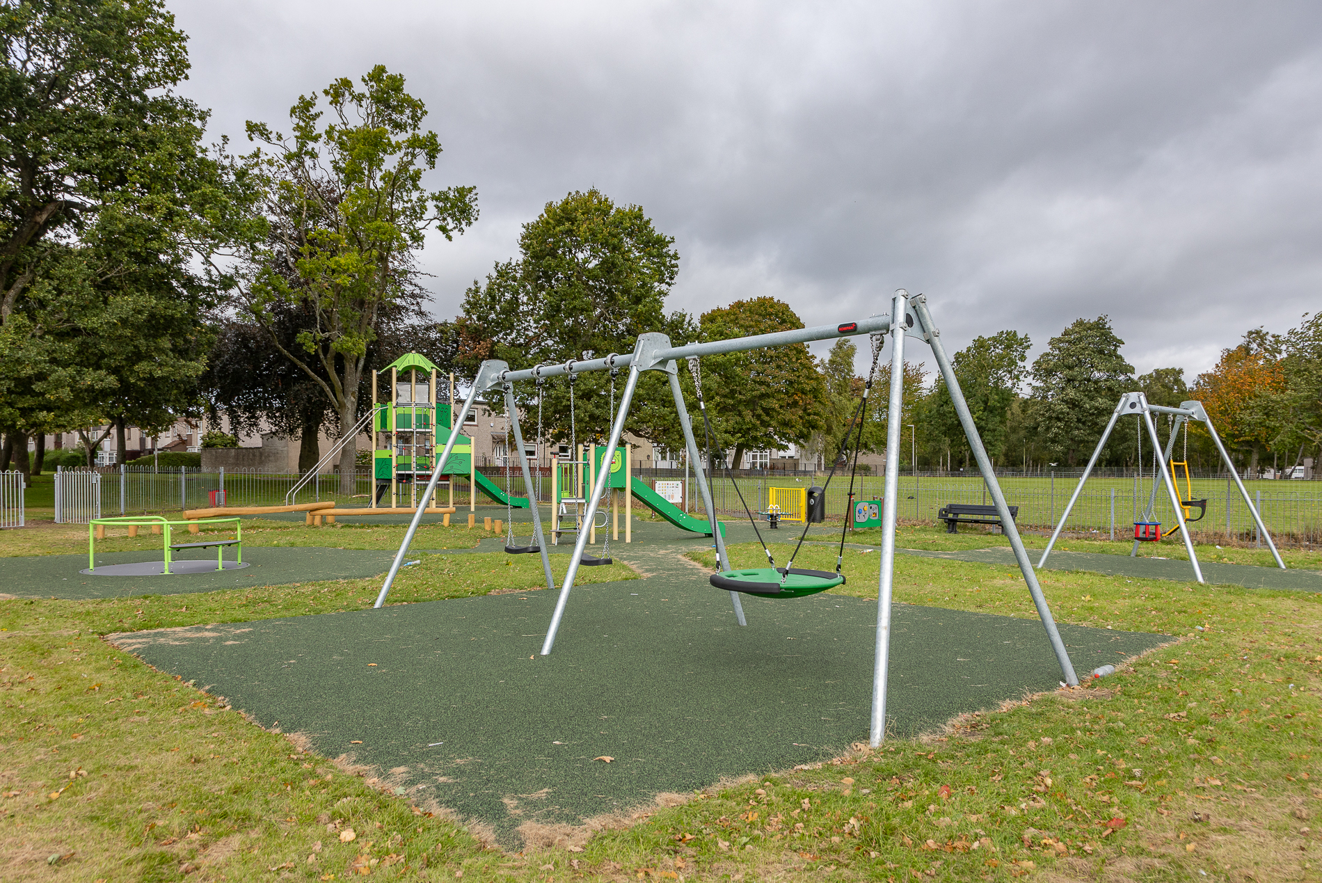 Play park with new equipment