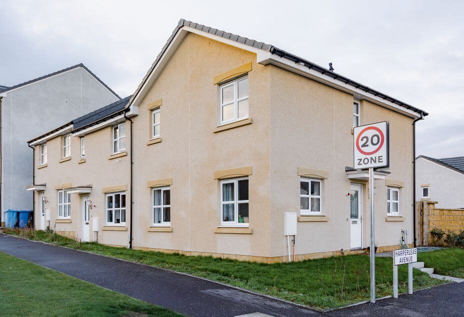 Progress in housing services in Glenrothes – with continued focus on support and improvement Harperleas Avenue, affordable housing, Glenrothes