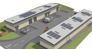 Artists' impression of new business units