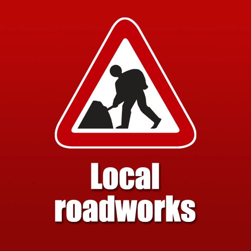 Roadworks - Roadworks on Carnock Road, Dunfermline