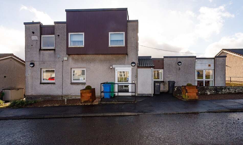 Exterior of Moir Court, showing fully accessible front entrance